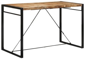 Tavolo Da Bar 175x90x110 Cm İn Legno Grezzo Massello Di Mango /