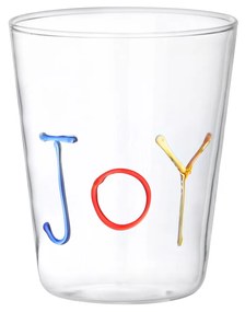 Bicchiere scritta Joy in vetro borosilicato, da 380 ml