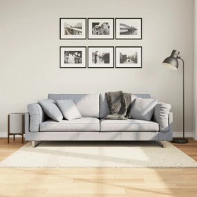 Tappeto Shaggy Pamplona A Pelo Lungo Moderno Crema 120x170 Cm /