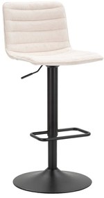 Sgabello da bar bianco e nero con altezza regolabile (altezza seduta 61 cm) Malia - Mauro Ferretti