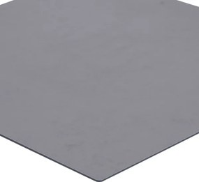 Tavolo quadrato da bar ristorante pub per esterno 80x80 cm piano in HPL Cemento H 106