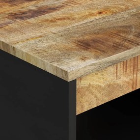 Tavolino da salotto 55x50x40 cm in legno massello di mango