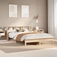 Letto senza Materasso 140x190 cm in Legno Massello di Pino 3309740