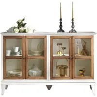 Credenza 4 porte inglesina legno shabby 160x39x104