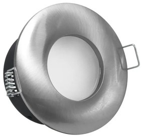 Portafaretto IP65 Tondo da Incasso per GU10 Foro Ø70mm Acciaio Inox