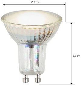 Arcchio LED riflettore GU10 3,4W 3.000K 120° vetro