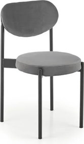 Sedia K509 grigio velluto