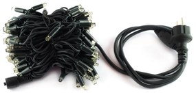 Catenaria Natalizia LED 11.6m IP65 Cavo VERDE Luce VERDE Colore Verde 515 - 520 °K