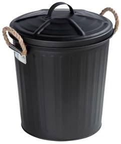 WENKO 24022100 - Cesto GARA 24x28,5 cm nero