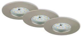 Briloner 7231-032-SET 3x Lampada LED dimmerabile da bagno LED/5,5W/230V IP44