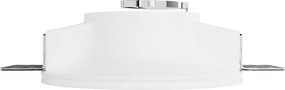 Portafaretto Rotondo Ø130x50mm GU10 in Gesso Pitturabile