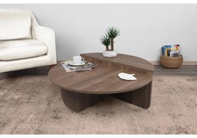 SET 2x Tavolino PODIUM marrone