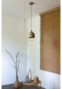 Duolla - Lampada a sospensione su cavo IRONLINE 1xE27/15W/230V Ø 17 cm beige