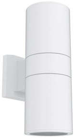 Applique Cilindrica Bidirezionale XL IP54 Con 2 basi E27 - Bianca