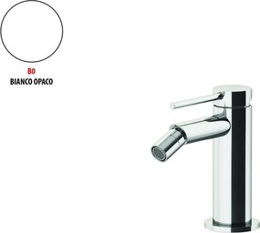 Rubinetto per bidet getto aerato Circle two GATTONI RUBINETTERIA bianco opaco con piletta