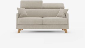 Sole divano letto matrimoniale design compatto - poggiatesta reclinabili e 100% sfoderabile in tessuto smacchiabile T23