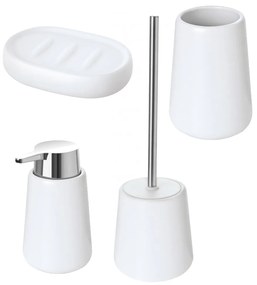 Set 4 Accessori D'Appoggio Feridras "Sidney" Bianco