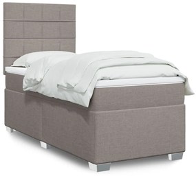 Giroletto A Molle Con Materasso Tortora 90x190 Cm İn Tessuto /