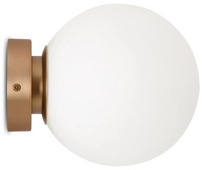 Applique Contemporanea Basic Form Media In Metallo Colore Oro 1 Luce