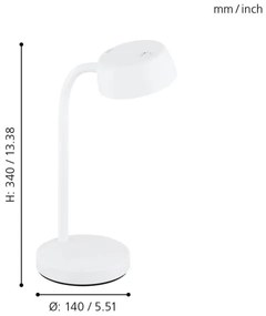 Eglo 99334 - Lampada da tavolo LED CABALES LED/4,5W/230V