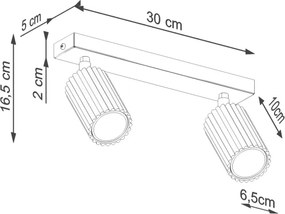 Brilagi - Faretto CRESTO 2xGU10/10W/230V rosa