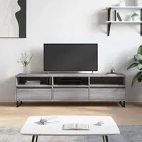 Mobile Porta TV Grigio Sonoma 150x30x44,5 cm Legno Multistrato 831306