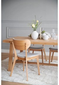 Tavolo da pranzo in legno di quercia lucido 170 x 95 cm Brooklyn - Rowico