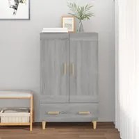 Credenza Grigio Sonoma 70x31x115 cm in Legno Multistrato 817484