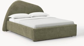 Letto imbottito in bouclé Gary