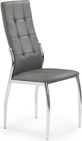 Sedia K209 ecopelle grigia