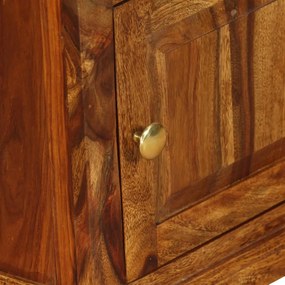 Comodini set 2 pz 40x30x50 cm in legno massello di sheesham