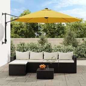 Ombrellone A Parete Giallo 290 Cm /