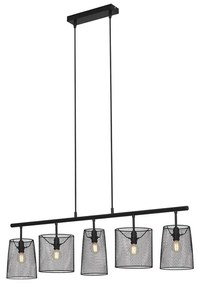 Brilo 4076-055 - Lampadario a sospensione con filo RETRO 5xE14/40W/230V