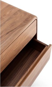 Cassettiera marrone in noce massiccio 90x90x45 cm Fawn – Gazzda