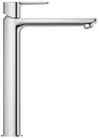 Rubinetto per lavabo getto laminare cristallino Lineare cromato lucido GROHE H 31.3 cm