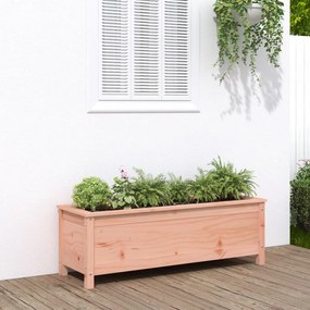 Fioriera Rialzata Giardino 119,5x40x39cm Legno Massello Douglas /