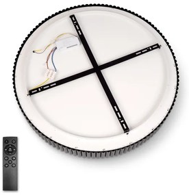 Brilagi - Plafoniera LED dimmerabile FALCON MODERN LED/54W/230V 60 cm nera + telecomando