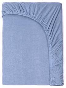 Lenzuolo elastico in cotone blu baby , 60 x 120 cm - Good Morning