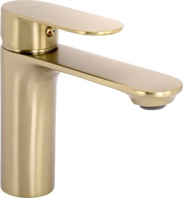 Rubinetto da lavabo Rea Drop Brush Gold low