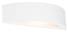 Applique da parete rustica in gesso bianco - Aurel Novo