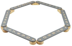 Trave di equilibrio montessori grigia in pino massiccio 10x408x5 cm Montessori – Meowbaby