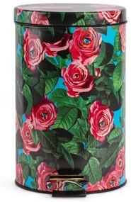 Roses Toiletpaper Home Dustbin Ø25xH39,5 Multicolor - Seletti