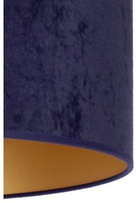 Duolla - Lampadario a sospensione con filo ROLLER 1xE27/15W/230V diametro 40 cm blu/oro