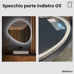 Specchio asimmetrico con luce LED G5