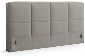 Testiera grigio chiaro imbottita 209x100 cm Darren – Micadoni