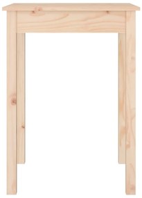 Tavolo da pranzo 55x55x75 cm in legno massello di pino