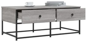 Tavolino da Salotto Grigio Sonoma 100x51x40cm Legno Multistrato