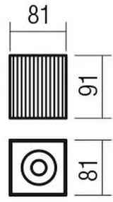 Redo 01-3409 - Faretto DELPHI 1xGU10/7W/230V nero