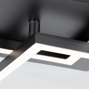 Briloner 3210-015 - Lampada LED da soffitto dimmerabile FRAME 2x11W 230V nera