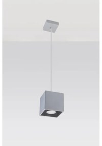 Lampadario a sospensione con filo QUAD 1 1xGU10/40W/230V grigio